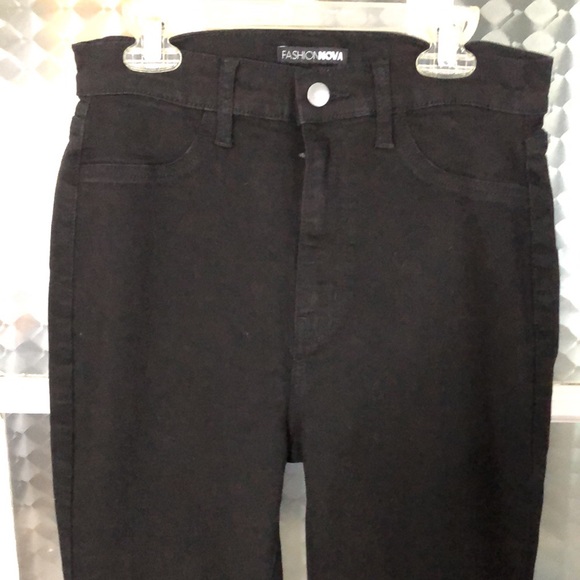 Fashion Nova high waisted flare leg jeans size 11 - Picture 5 of 6